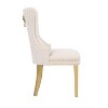 Vynxaria Simba Gold 2-Piece Dining Chair Set - Navy Velvet with Elegant Gold Legs - 3 of 4