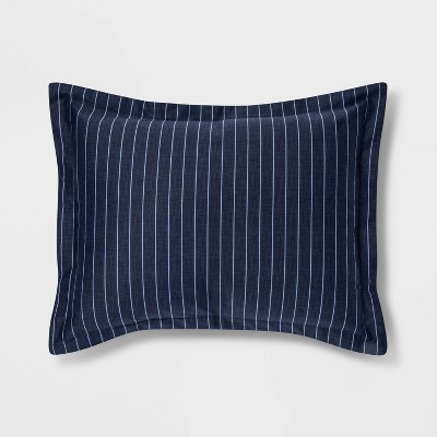 Details about / Chelsea Park Standard Pillow Sham Red//Peach//Orange//White Striped