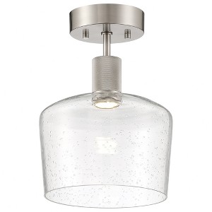 Access Lighting Port Nine 1 - Light Flush Mount in  Brushed Steel - 1 of 4