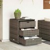 vidaXL Patio Storage Cabinet Tool Organizer Outdoor Furniture Poly Rattan - 2 of 4