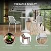WestinTrends Playa 3-Piece Outdoor Resin Patio Bistro Set with Stackable Patio Dining Side Chairs - 4 of 4