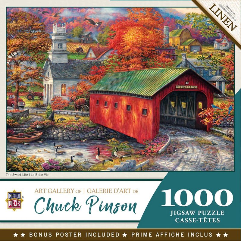 MasterPieces Inc Chuck Pinson The Sweet Life 1000 Piece Linen Jigsaw Puzzle, 1 of 7