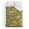 Deny Designs Schatzi Brown Brooke Ditsy Floral Olive Lime Queen/Full Comforter and Sham Set (2-3pc Set) - 2 of 4