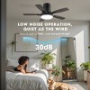 Siljoy 42 Inch Low Profile Black Ceiling Fan with Light and Remote Control Included - 2 of 4