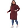 Agnes Orinda Women's Plus Size Long Sleeve Pullover Warm Turtleneck Sweater - 3 of 4