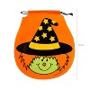 Fun Express 7 1/4" x 8 1/2" Bulk 72 Pc. Medium Halloween Drawstring Plastic Goody Bags - 2 of 4