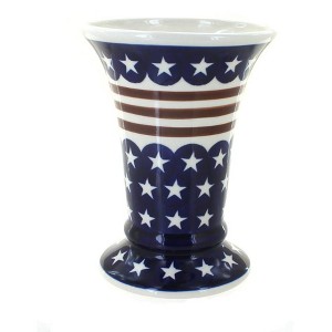 Blue Rose Polish Pottery 853 Zaklady Small Vase - 1 of 1