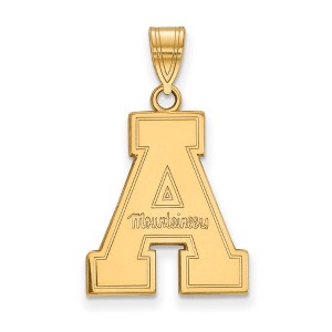 Black Bow Jewelry 14k Yellow Gold Appalachian State Mountaineers NCAA Large Pendant - 1 of 3
