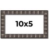 PosterPalooza | Panoramic Deco Black Picture Frame - UV Acrylic, Foam Board Backing, Hanging Hardware - 2 of 4