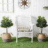 Nearly Natural 3-ft Artificial Fiddle Leaf Fig Tree with Handmade Cotton & Jute Woven Planter DIY Kit - Set of 2, Green - 3 of 4