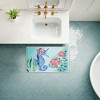 Stupell Industries Horned Seahorse & Fish Printed Plush Bath Mat And Bath Rug, Design By Audrey Jeanne Roberts, 18"X30" - 3 of 4