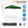 EAGLE PEAK Slant Leg Pop-up Canopy Tent Easy One Person Setup Instant Outdoor Beach Canopy Folding Portable Sports Shelter - 3 of 4