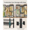 SONGMICS Garment Rack, Heavy-Duty Clothes Rack, Portable Closet Rack, 56.9-Inch Wide Clothing Rack with Adjustable Mesh Shelves, Ink Black - 3 of 4