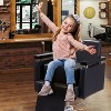 Sandinrayli Salon Booster Seat for Kids,Barber Leather Cushion Pads for Salon Hair Chair Stylist,Oversize,Black - 2 of 4