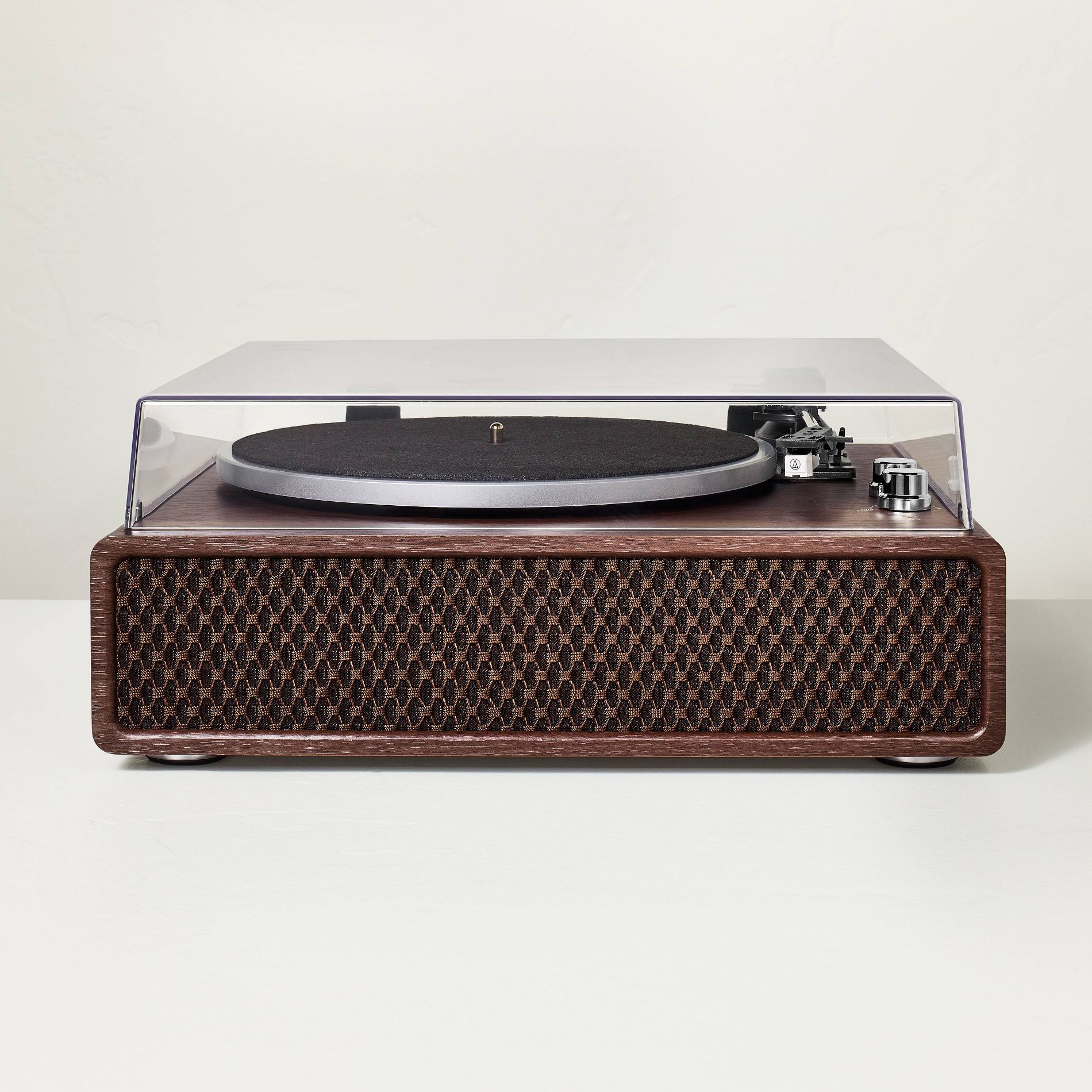 Wood Finish Retro Record Player - Hearth & Hand™ with Magnolia