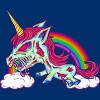 Men's Design By Humans Zombie Rainbow Unicorn By Dzuu Tank Top - 2 of 3