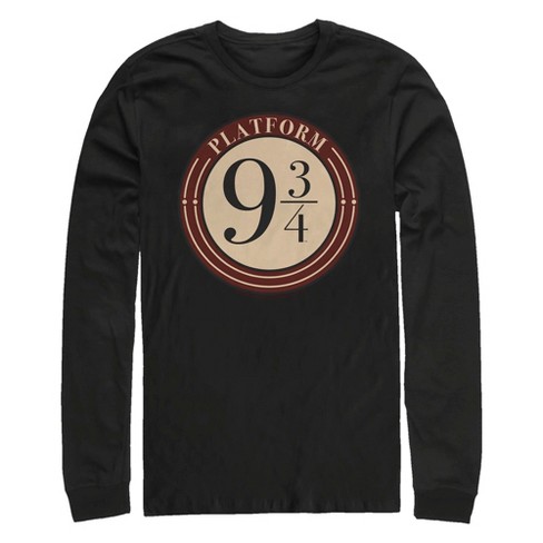 Men's Harry Potter Platform 9 3/4 Logo Long Sleeve Shirt - image 1 of 4