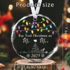 Christmas Ornaments 2025,Our First Christmas Married Ornaments Wedding Gifts for Couples 1st Xmas Married Ornament 2025 - 4 of 4