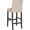 Tiffany Tufted Bar Stool - Taupe/Artic Grey - Safavieh - 4 of 4