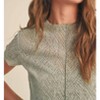 Women's Patterned Fabric Top With Tank - MIOU MUSE - 4 of 4