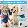DOMETOUR Rubber Door Stoppers for Bottom of Door, Heavy Duty Wedge with Holder, Non-Slip, No Sliding Drilling, Black - 3 of 4