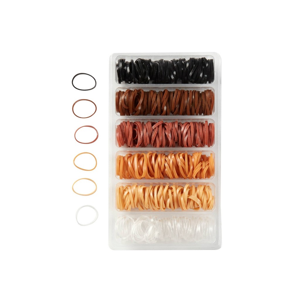 Photos - Hair Styling Product scünci Polybands and Reusable Pouch - Neutral - 450pk