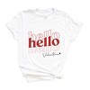Simply Sage Market Women's Hello Valentine Stacked Short Sleeve Graphic Tee - 3 of 4