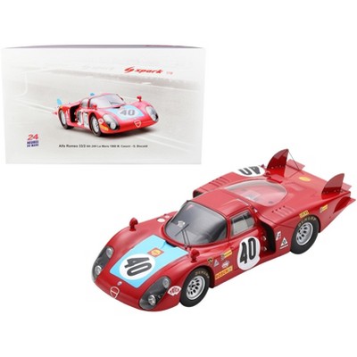 Alfa Romeo 33/2 #40 Mario Casoni - Giampiero Biscaldi 6th Place 24H of Le  Mans (1968) 1/18 Model Car by Spark