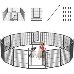Mr Ironstone Dog Playpen with Anti-Rust Coating,  Dog Pen Indoor/Outdoor Pet Playpen for Foldable Dog Exercise Pens - 1 of 4