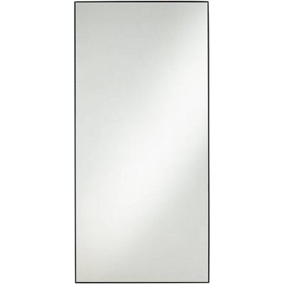 Noble Park Rectangular Vanity Accent Wall Mirror Modern Matte Black Iron Frame 20" Wide for Bathroom Bedroom Living Room Office
