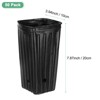 Unique Bargains Plastic Deep Drainage Holes Indoor Outdoor Gardening Plant Nursery Pots Black - 3 of 4