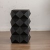 NicBex Modern 11.8" Square Coffee Table with Three-Dimensional Textured Embossed Design for Living Room - 3 of 4