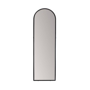 Brewster Aria Black Arched Mirror: 60-in Modern Floor, Metal Frame, Freestanding, 18-in Wide - 1 of 4