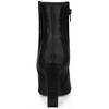 Allegra K Women's Halloween Faux Leather Pointed Toe Chunky High Heels Ankle Boots - image 4 of 4