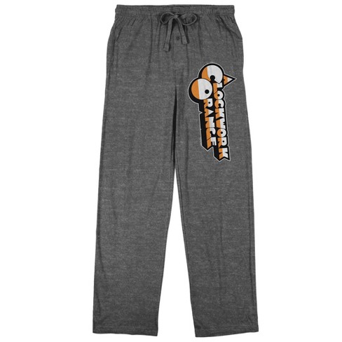 A Clockwork Orange Logo Men's Graphite Heather Sleep Pajama Pants-Small