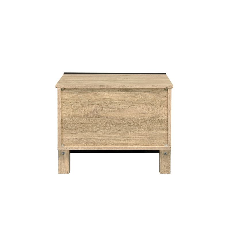 22&#34; Erasto Accent Table Oak/Black Finish - Acme Furniture, 2 of 6