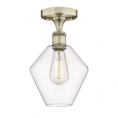 Cindyrella - 1 Light Semi-Flush Mount In Nautiical Style-11.25 Inches Tall and 8 Inches Wide
