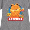 Girls' - Garfield - Garfield Stickers Graphic Short Sleeve Fleece Dress - 2 of 4