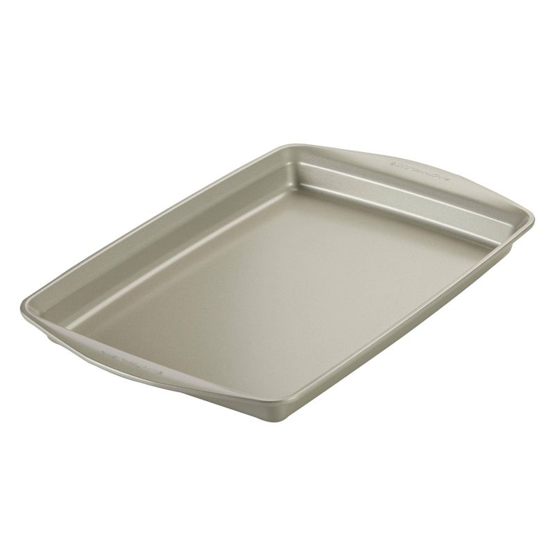 Rachael Ray 3pc Nonstick Bakeware Cookie Pan Set Silver, 3 of 7
