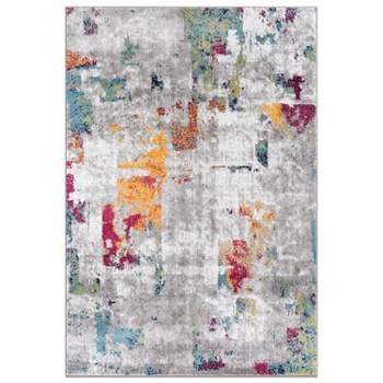 World Rug Gallery Contemporary Vibrant Abstract Design Area Rug