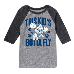 Boys' - Paw Patrol - This Kid's Gotta Fly Raglan Graphic T-Shirt - 1 of 4