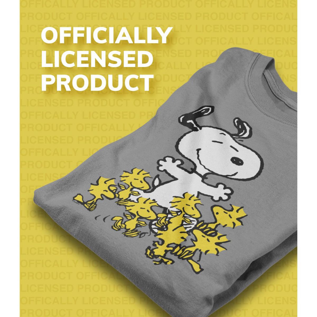 Women's - Peanuts - Snoopy Skating Pattern Graphic T-shirt Dress - thumbnail 6