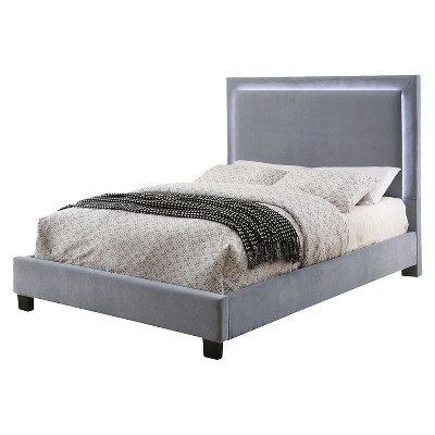 modern platform bed with led lights