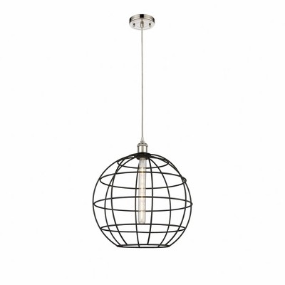 Lake Placid - 1 Light Cord Hung Pendant In Industrial Style-17.75 Inches Tall and 16 Inches Wide