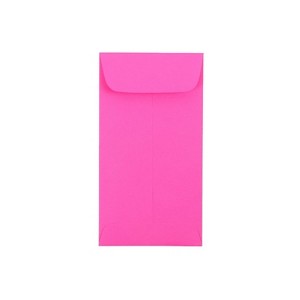 JAM Paper #7 Coin Business Colored Envelopes 3.5 x 6.5 Ultra Fuchsia Pink Bulk 500/Box (1526767H) - 1 of 1