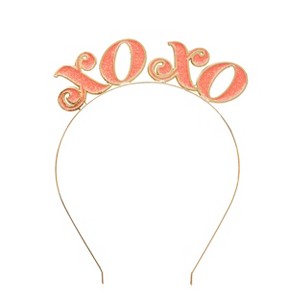Jollity & Co. - XOXO Enamel Headband - Pack of 1 Metal Headband - 1 of 2