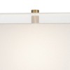 Possini Euro Design Jules Modern Table Lamp 30 1/2" Tall White Faux Marble Rectangular Double Shade for Bedroom Living Room Bedside Nightstand Office - 3 of 4