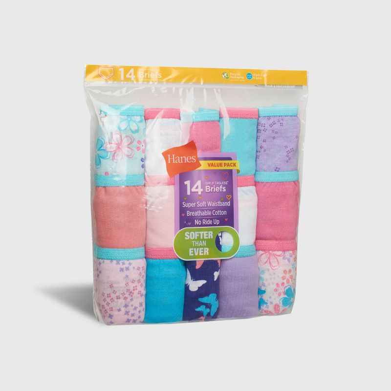 Hanes Girls' 14pk Briefs - Colors May Vary, 3 of 10
