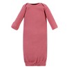 Hudson Baby Infant Girl Thermal Gown 3pk, Creative Rainbows - 4 of 4