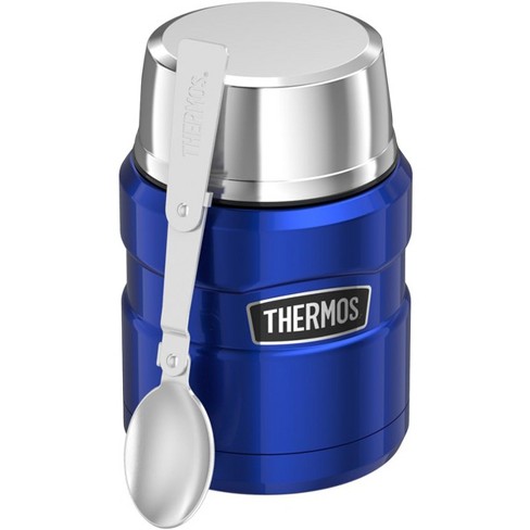 Thermos 16 Oz. Sipp Vacuum Insulated Stainless Steel Food Jar -  Silver/black : Target